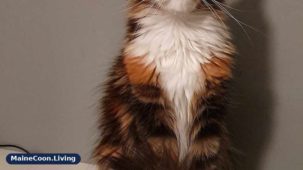 Maine Coon cat resting at home